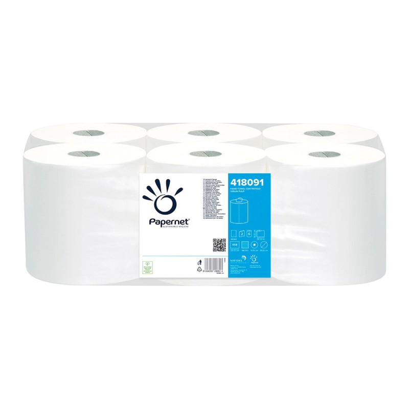 Papier séchage de main Papernet Pasta 418091 Blanc (6 Unités)