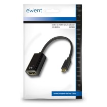 USB-C to HDMI Adapter Ewent EW9823 Black 15 cm 4K Ultra HD (1 Unit)