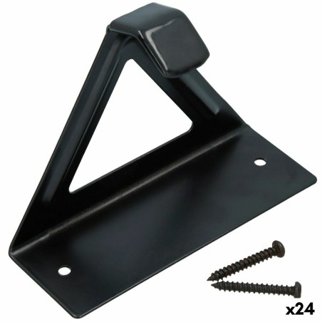 Fahrrad-Wandhalterung Aktive Schwarz Metall 15,5 x 12 x 5,5 cm (24 Stück)