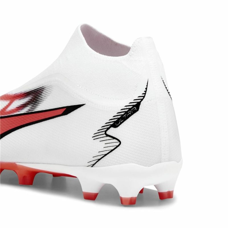 Chaussures de Football pour Adultes Puma Ultra Match+ Ll Fg/A  Blanc Rouge