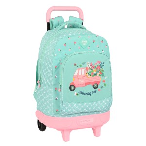 Cartable à roulettes Glow Lab Pepa Vert 33 X 45 X 22 cm