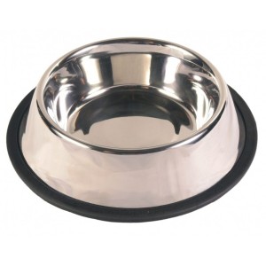 Pet feeding dish Trixie 24854 Bowl Black Monochrome Stainless steel 1,75 L