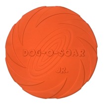 Frisbee Trixie   Blau Orange Gummi Kautschuk