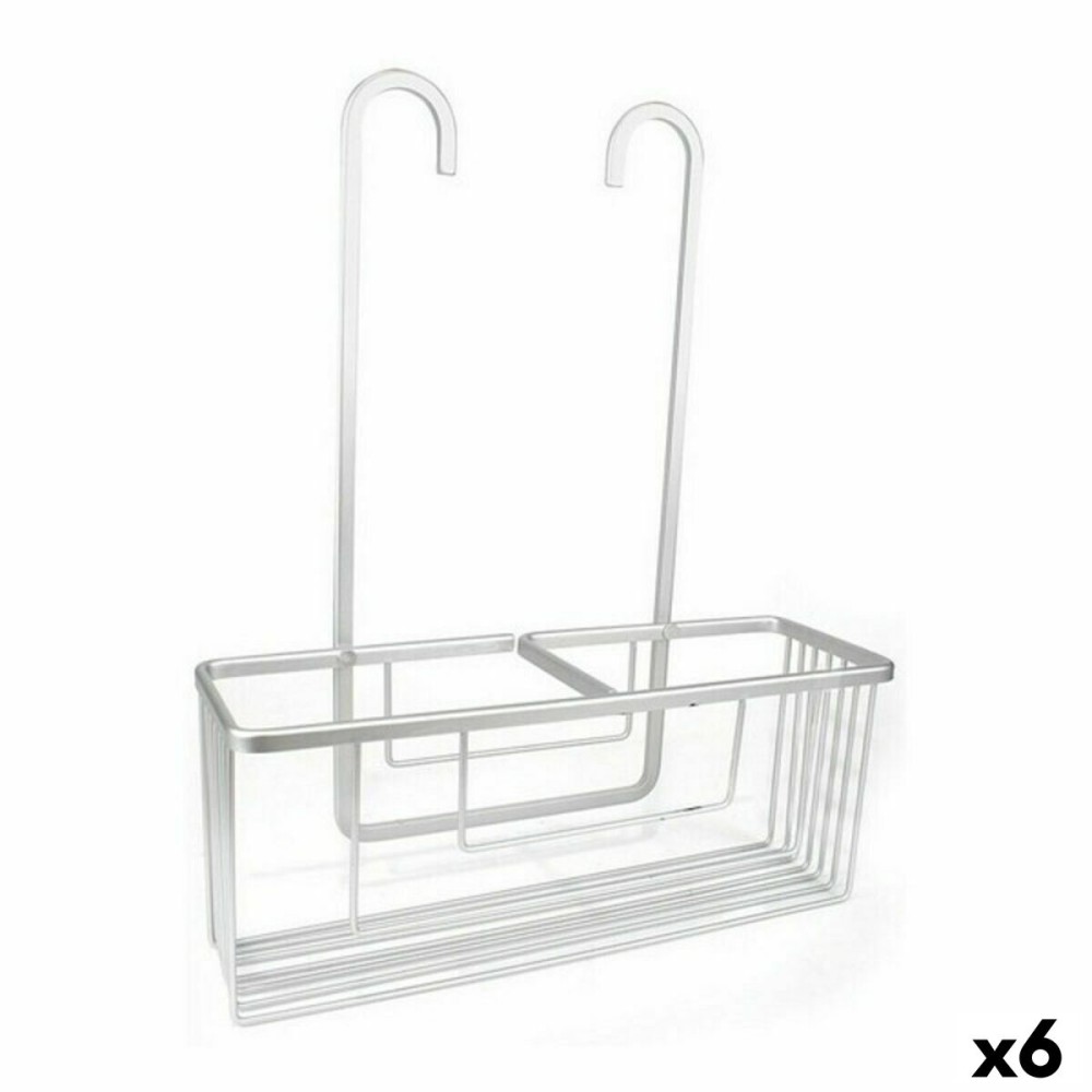 Rangement de douche Confortime Alluma Aluminium Argenté 35,7 x 12,7 x 44,5 cm (6 Unités)