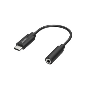 Adaptateur USB C vers Jack 3.5 mm Hama 00200318 Noir