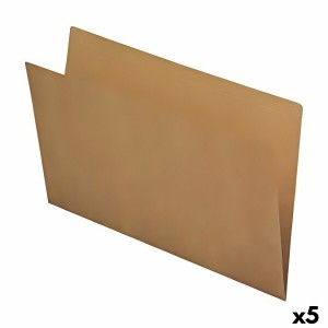 Set of Subfolders FADE Kraft Eco Brown A4 50 Pieces (5 Units)