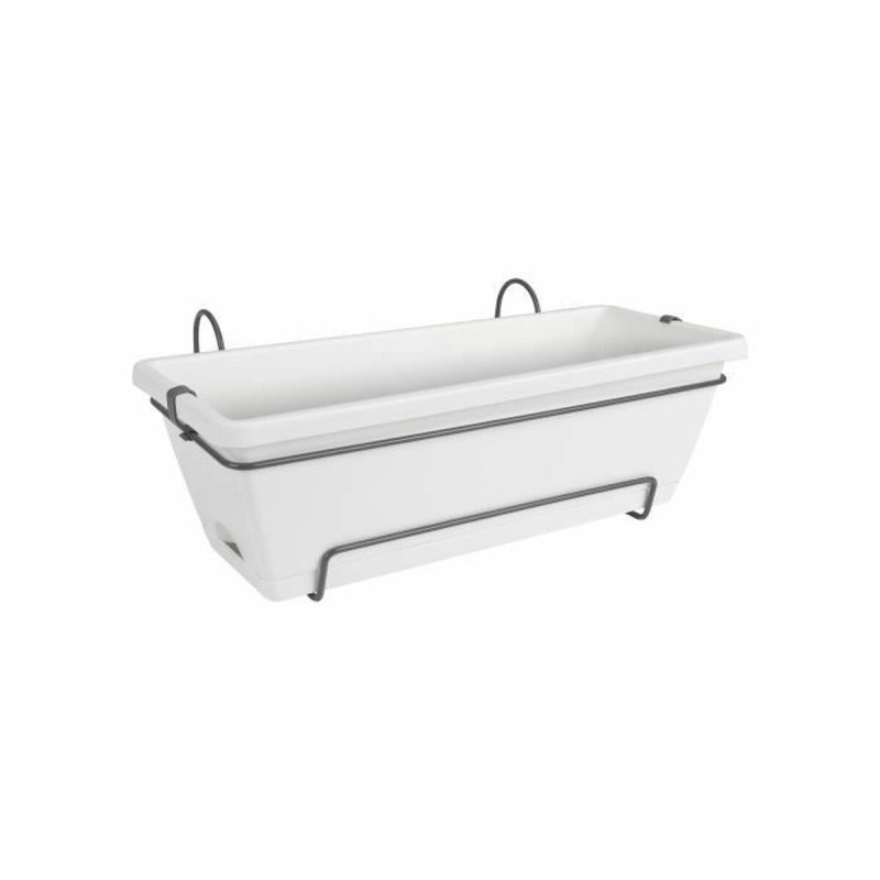 Pot Elho Blanc 80 cm polypropylène Plastique Rectangulaire