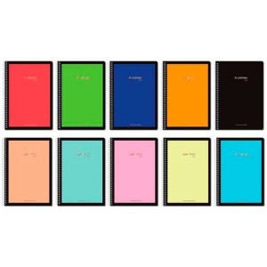 Notebook Pacsa Multicolour Din A4 80 Sheets (5 Units)