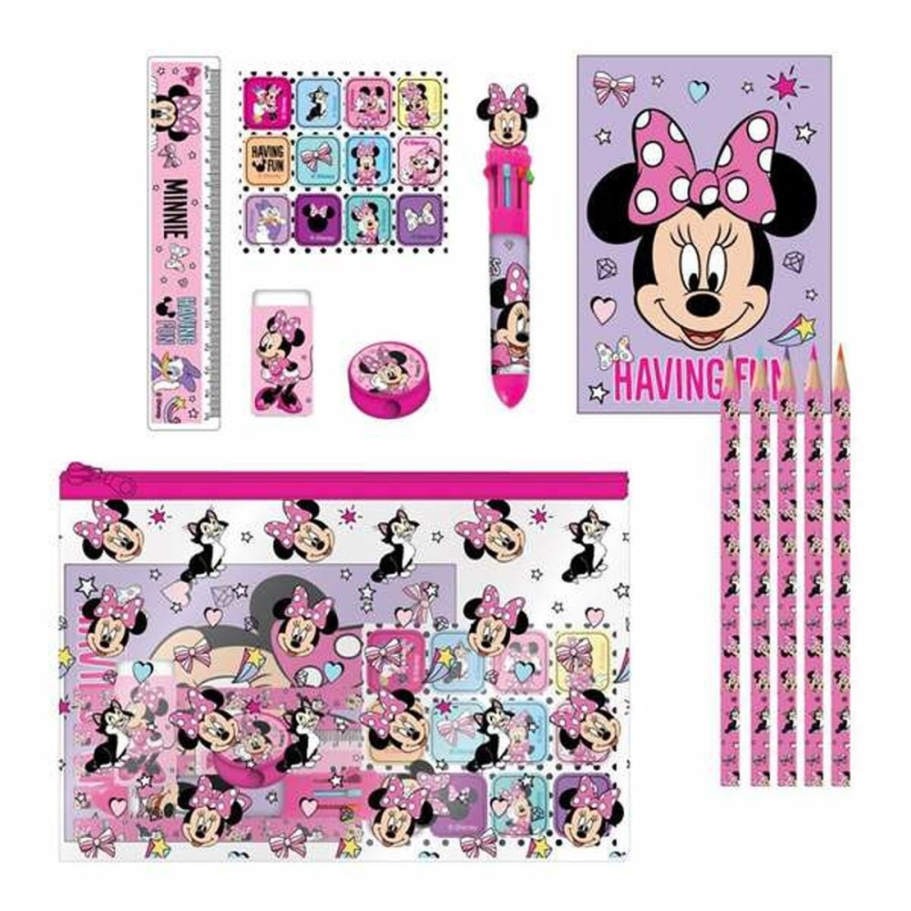 Stationery Set Minnie Mouse Pink