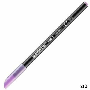 Felt-tip pens Edding 1200 Lavendar (10 Units)