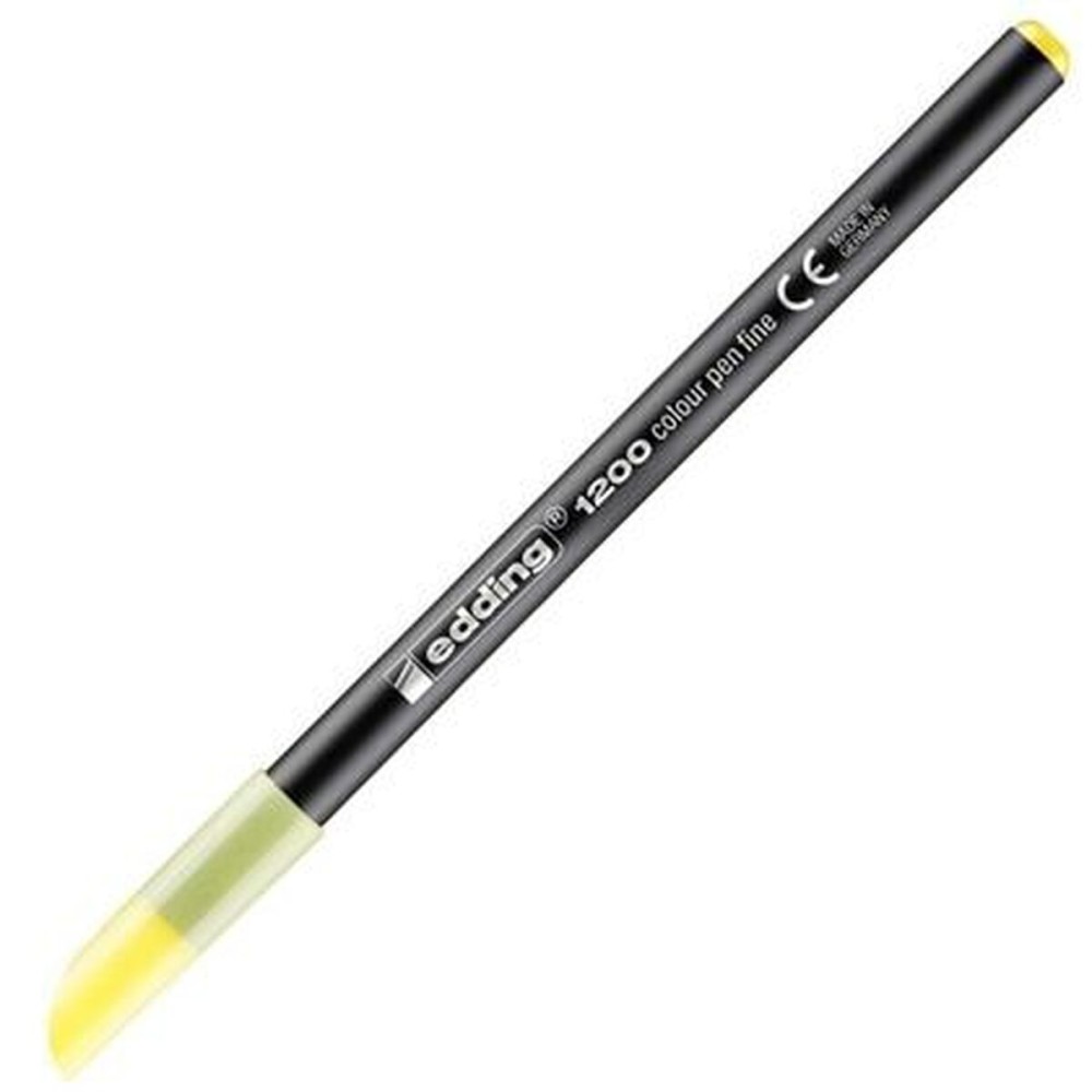 Felt-tip pens Edding 1200 Yellow (10 Units)