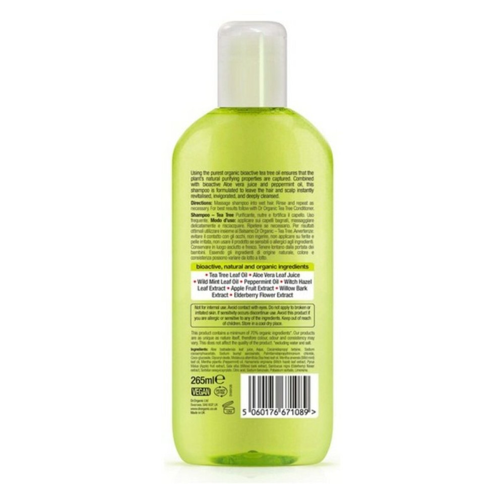 Shampoing Purifiant Bioactive Organic Dr.Organic Bioactive Organic 265 ml