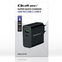 Wall Charger Qoltec 52378 Black 45 W (1 Unit)