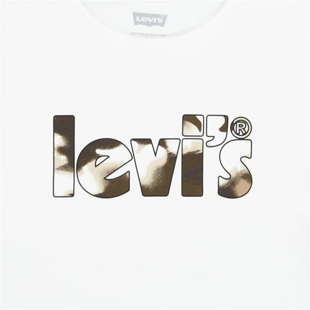 T-Shirt Levi's Camo Poster Logo Bright Weiß