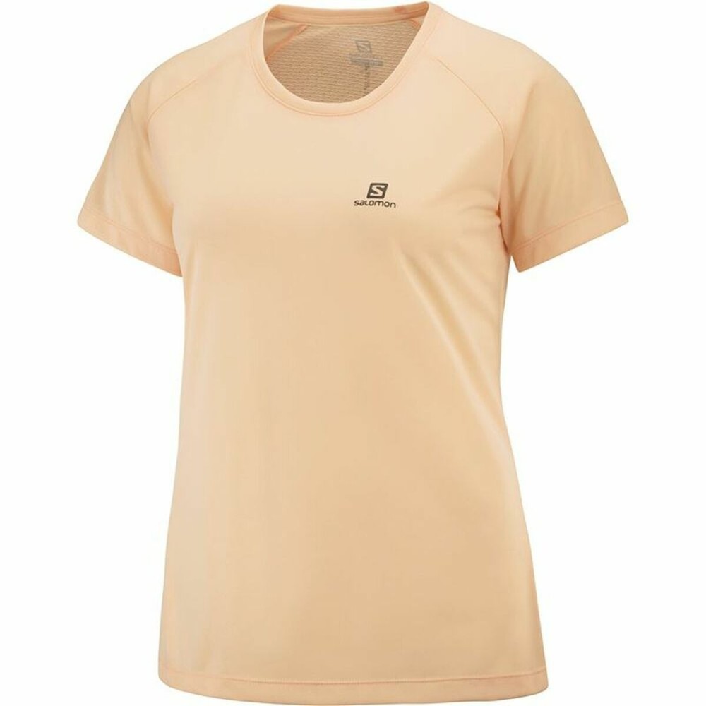 Damen Kurzarm-T-Shirt Salomon Cross Rebel Gelb