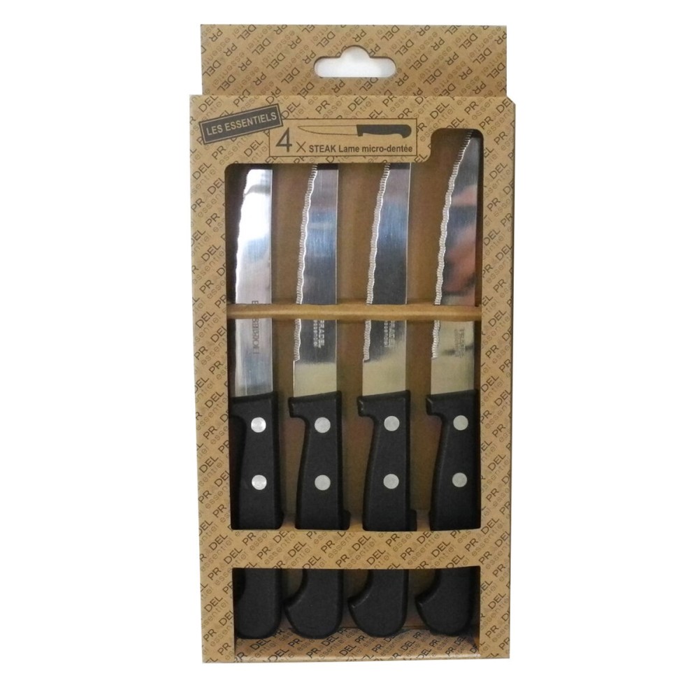 Steakmesser-Set Pradel essentiel zweifarbig Metall 21 cm (4 Stück)