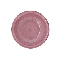 Deep Plate Quid Vita Peoni Ceramic Pink Ø 21,5 cm (12 Units)