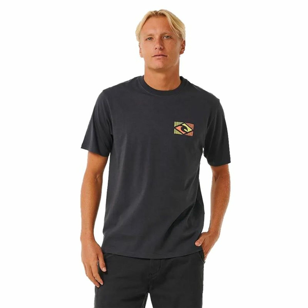 Men’s Short Sleeve T-Shirt Rip Curl Traditions Black