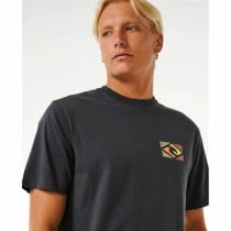 Herren Kurzarm-T-Shirt Rip Curl Traditions Schwarz