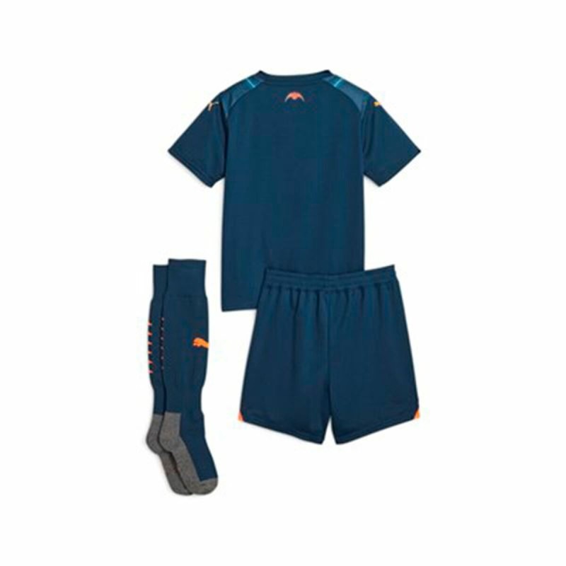 Kurzarm Fußballshirt für Kinder Puma Valencia C.F Away Blau 1-2 Jahre