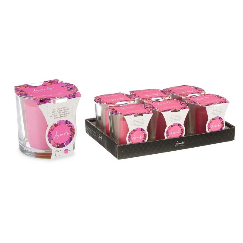 Scented Candle Acorde 2-D-AR Orchid Glass (6 Units)