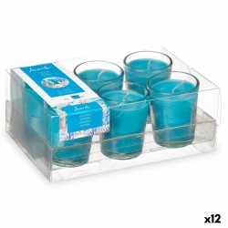 Parfümierte Kerzen-Set 16 x 6,5 x 11 cm (12 Stück) Trinkglas Ozean