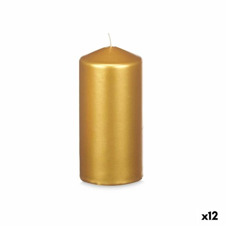 Candle Golden 7 x 15,5 x 7 cm (12 Units)