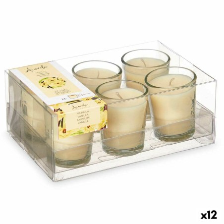 Ensemble de Bougies Parfumées Acorde 48-C-AR Vanille Verre (12 Unités)