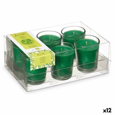 Scented Candle Set Acorde 48-F-AR Bamboo Glass (12 Units)