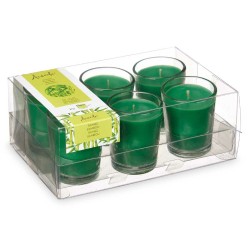 Ensemble de Bougies Parfumées Acorde 48-F-AR Bambou Verre (12 Unités)