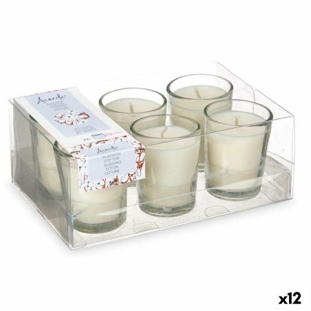 Scented Candle Set Acorde 48-G-AR Cotton Glass (12 Units)