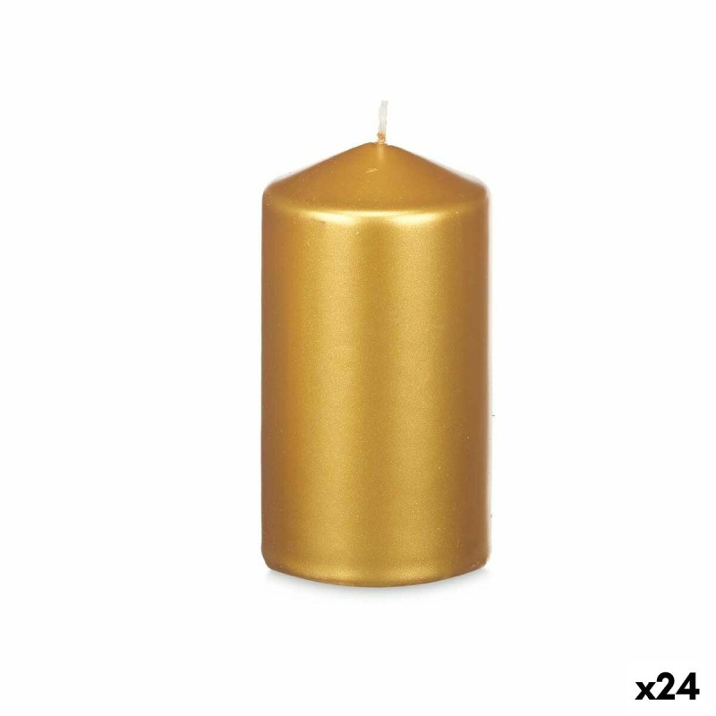 Kerze Acorde 92536 Gold 7 x 13 x 7 cm (24 Stück)