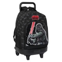 Schulrucksack mit Rädern Star Wars The fighter Schwarz 33 X 45 X 22 cm