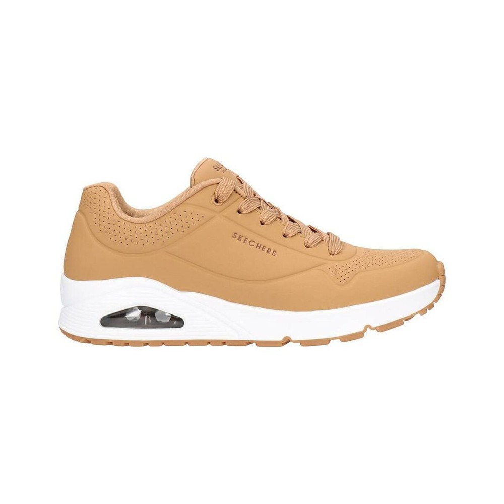 Herren-Sportschuhe Skechers UNO STAND 52458 TAN Braun