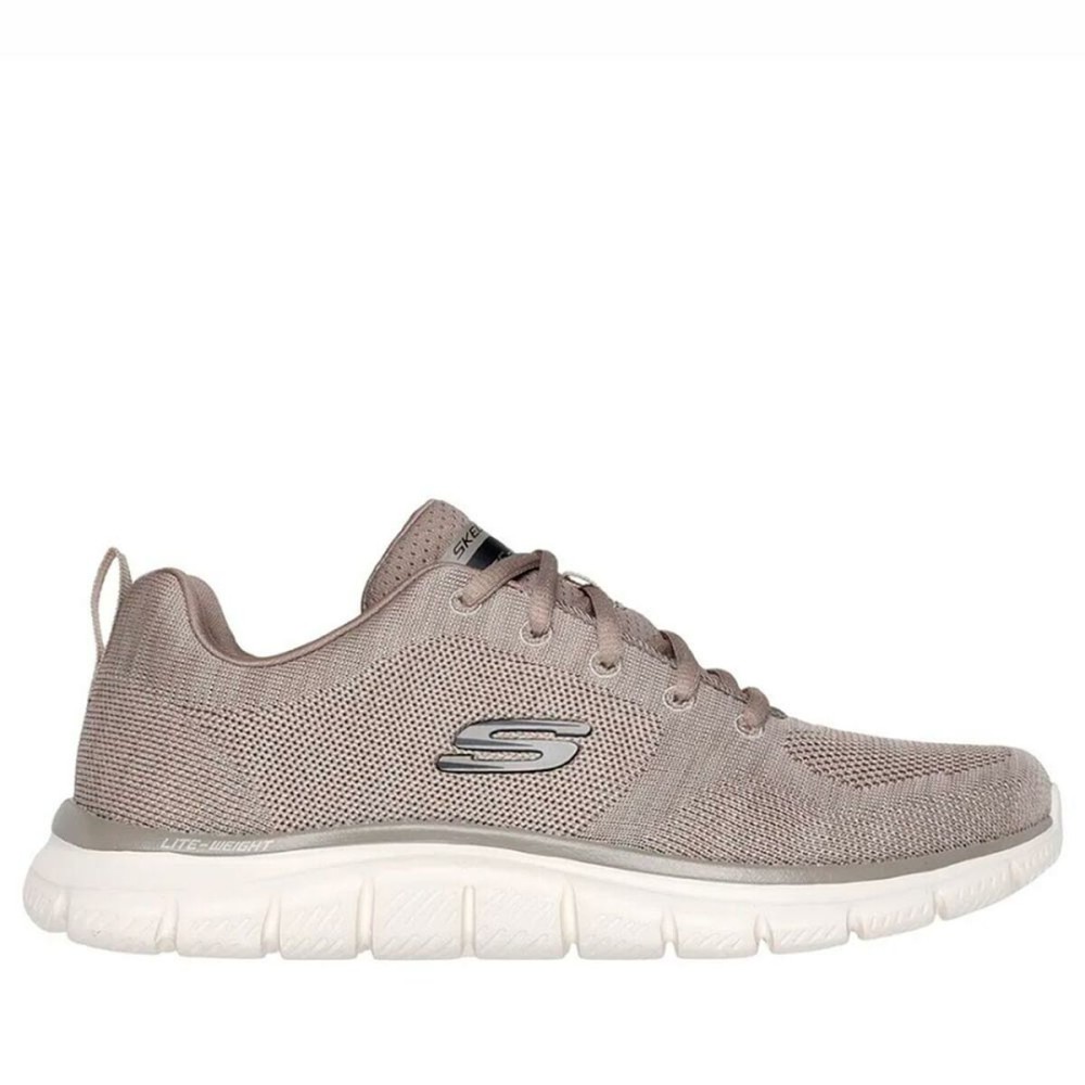 Running Shoes for Adults Skechers TRACK FRONT 232298 Beige