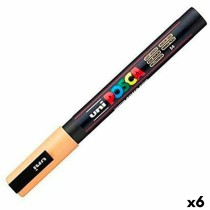 Acrylic paint marker POSCA PC-3M Light orange 0,9-1,3 mm (6 Units)