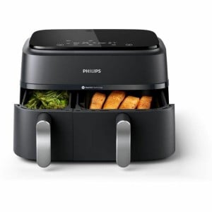 Heißluftfritteuse Philips Na351.00 Schwarz Schwarz/Silberfarben 9 L