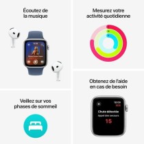 Montre intelligente Apple Watch SE Bleu Argenté 40 mm