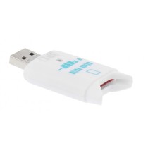 Lecteur de Cartes Externe TNB Mini USB 3.0 Blanc