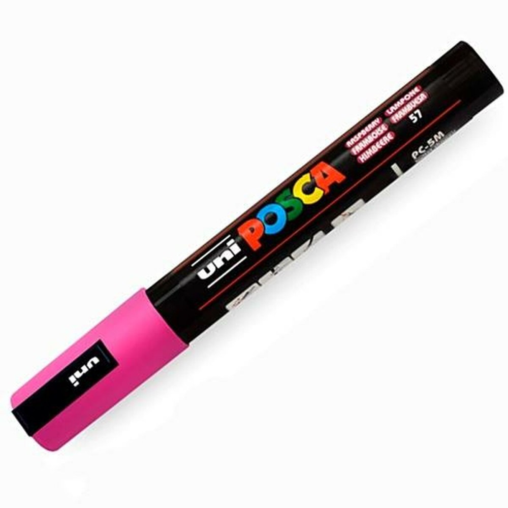 Acrylic paint marker POSCA PC-5M Raspberry 1,8-2,5 mm (6 Units)