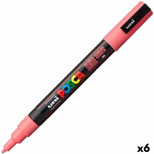 Acrylic paint marker POSCA PC-3M Coral 0,9-1,3 mm (6 Units)