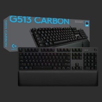 Clavier Bluetooth avec Support pour Tablette Logitech G513 CARBON LIGHTSYNC RGB Mechanical Gaming Keyboard, GX Brown Français AZ