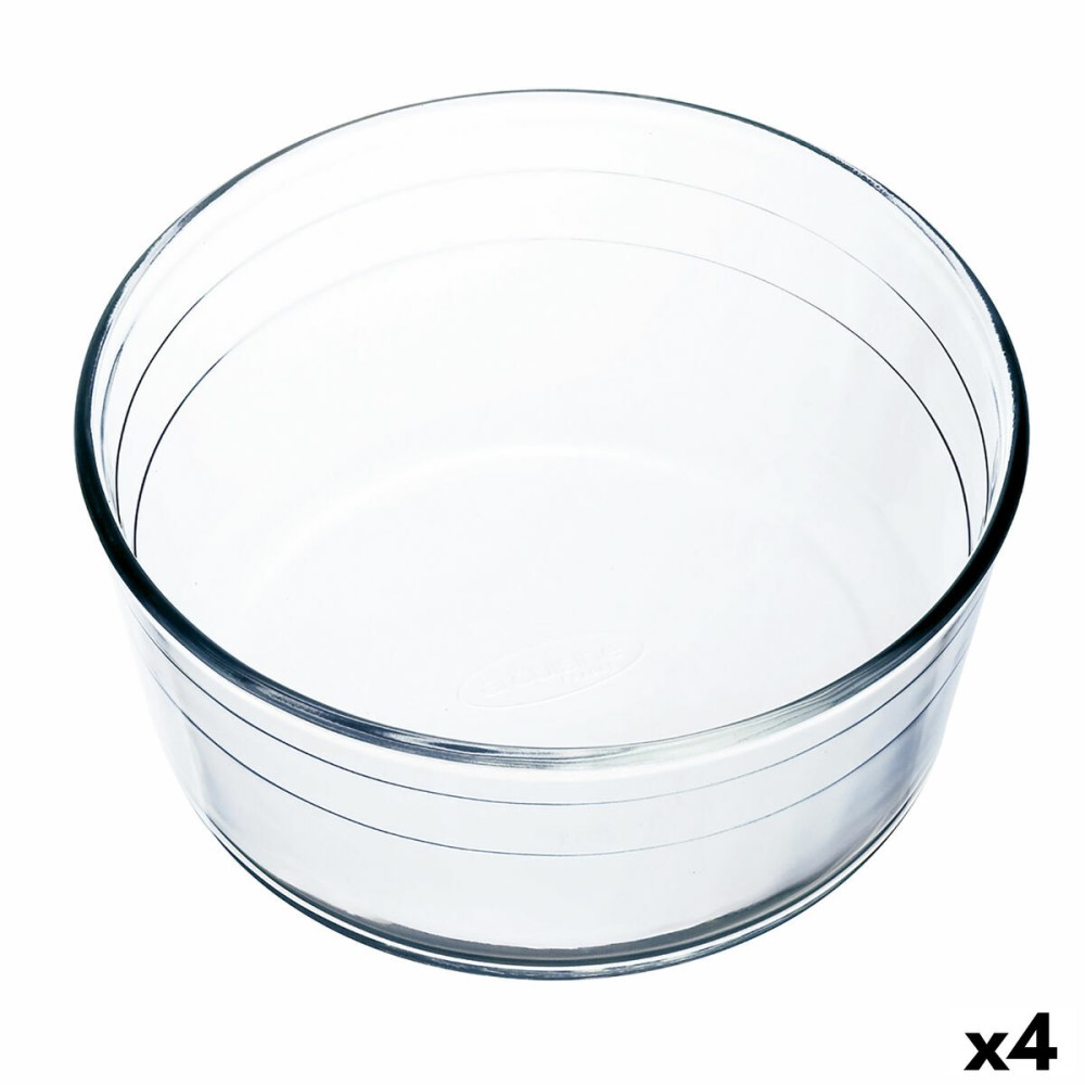 Backform Ô Cuisine Ocuisine Vidrio Soufflé Durchsichtig Glas 22 x 22 x 10 cm (4 Stück)