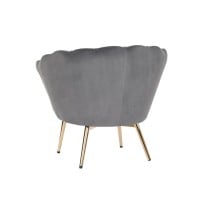 Sitz DKD Home Decor Grau Gold Metall 85 x 85 x 91 cm