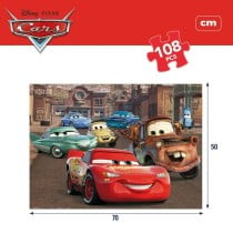 Puzzle Enfant Cars Double face 108 Pièces 70 x 1,5 x 50 cm (6 Unités)