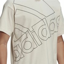 Herren Kurzarm-T-Shirt Adidas Giant Logo Beige