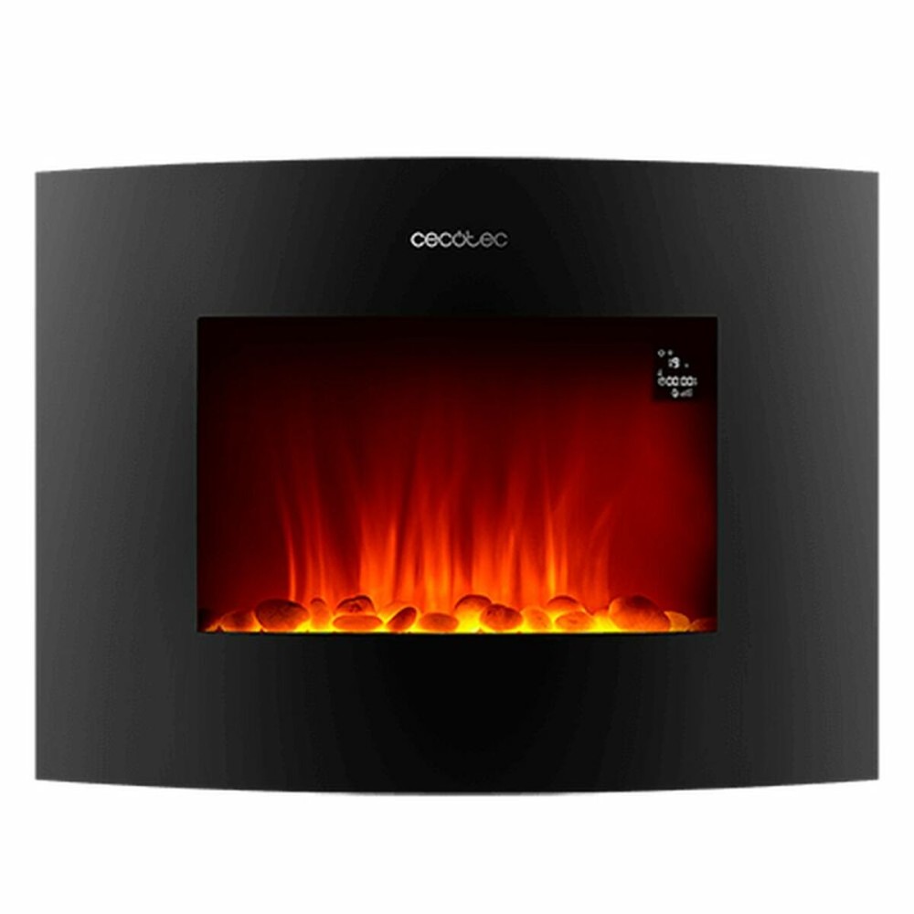 Dekorativer elektrischer Wandkamin Cecotec Ready Warm 2250 Curved Flames Connected Schwarz 1000 - 2000 W 2000 W