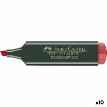 Surligneur Faber-Castell TEXTLINER 48 Rouge (10 Unités)