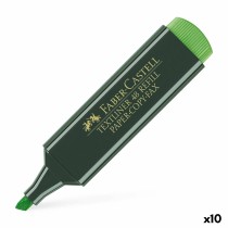 Highlighter Faber-Castell TEXTLINER 48 Green (10 Units)