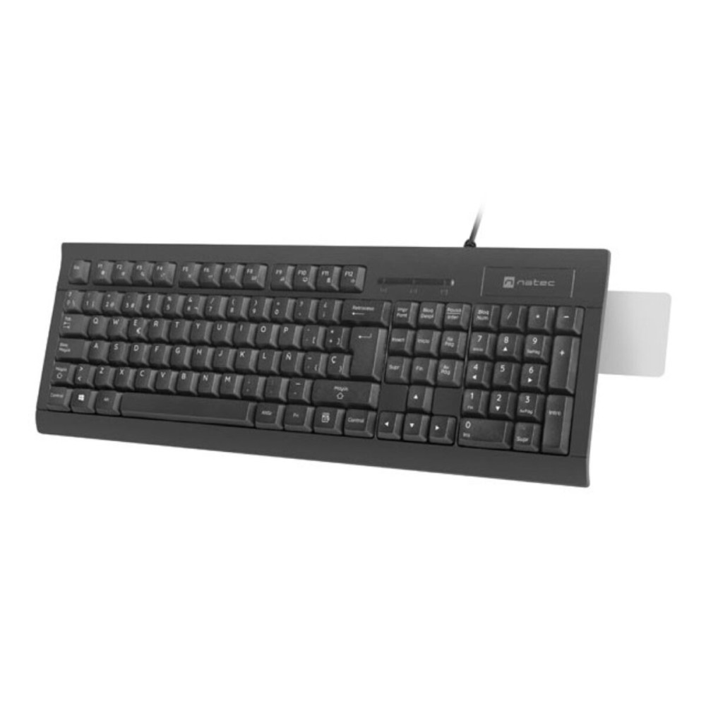 Tastatur Natec NKL-2052 Schwarz Qwerty Spanisch